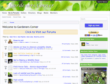 Tablet Screenshot of gardenerscorner.co.uk